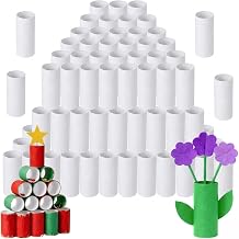 100 pack toilet paper rolls for crafts Round Thick cardboard tubes empty paper towel rolls for crafts Arts 3.7inch x 1.55inch White-100pc