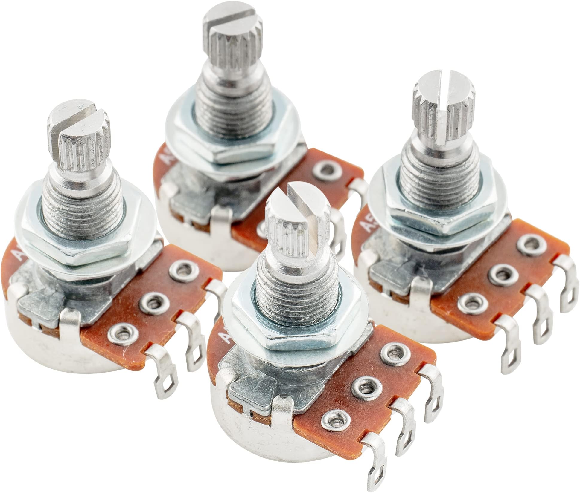 Alpha Mini A500K Metric Potentiometers Split Shaft Audio