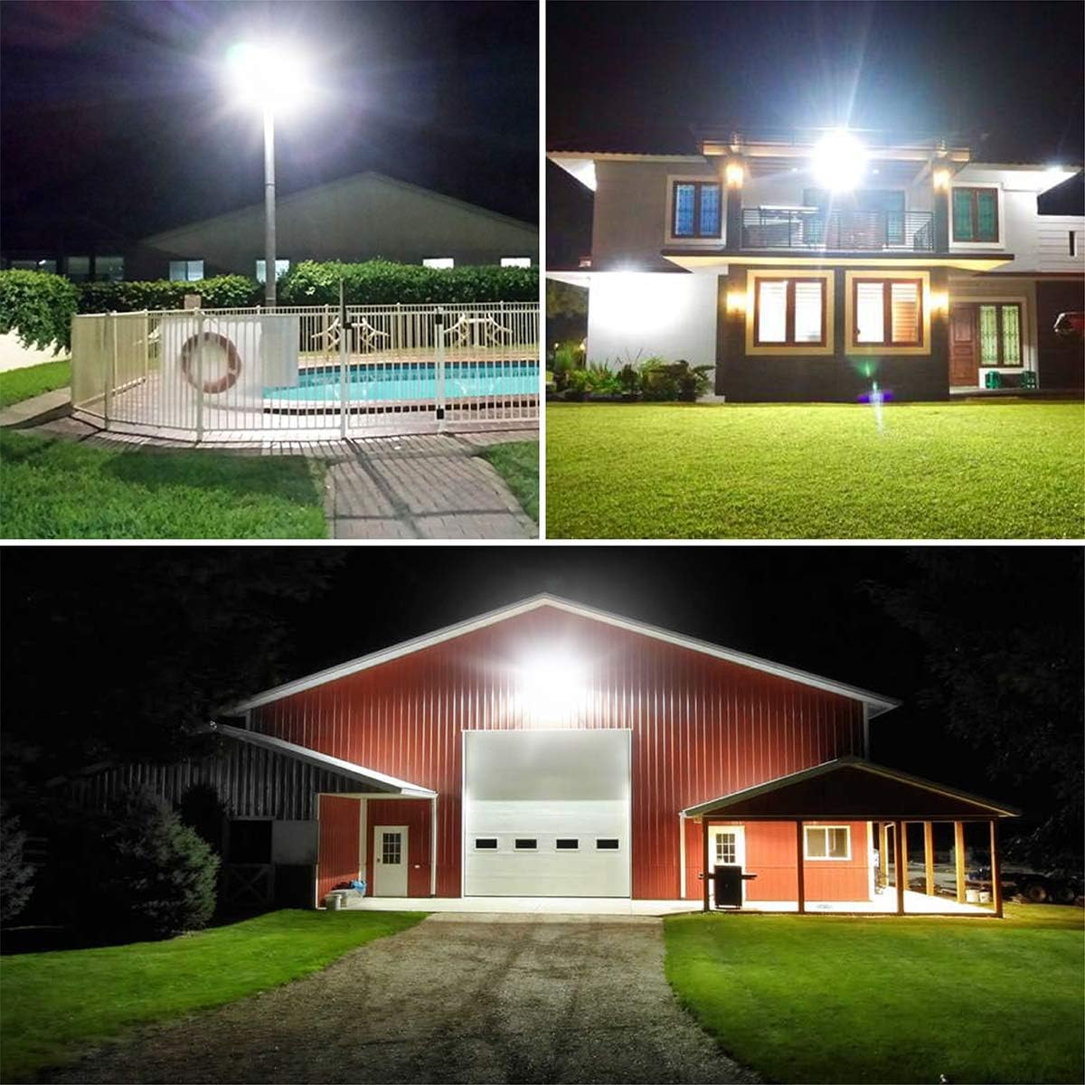 🛒 Crazy Deals STASUN LED Flood Lights Outdoor , 150W 13500LM Dusk to Dawn Security Light with Photocell , IP65 Waterproof , 5000K , 3 Heads Adjustable Wide Lighting for Area Exterior Parking Lot Outside Light