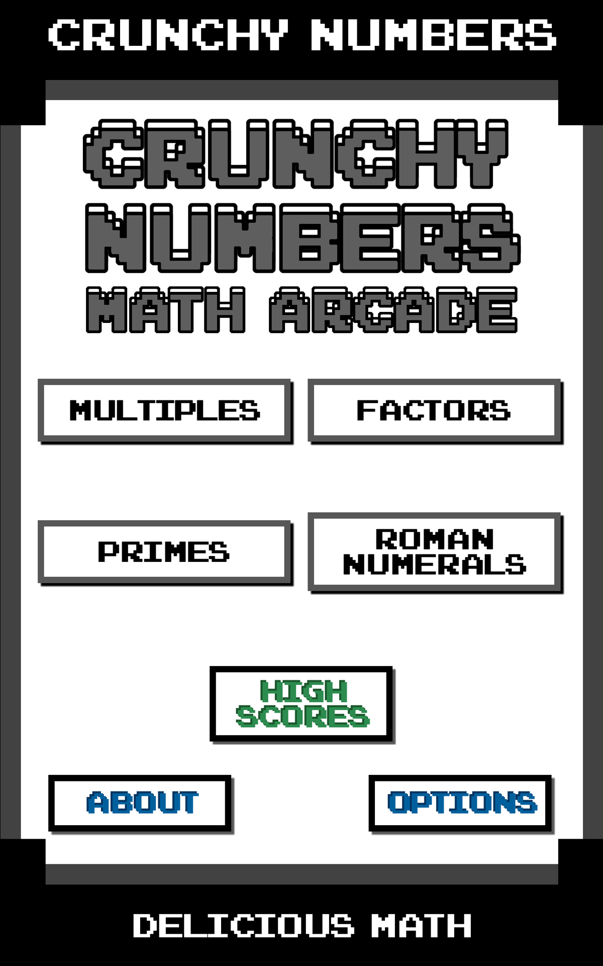 Numbers Arcade Crunchy Numbers Math Arcade (Quick Math Training Practice for Kids ...