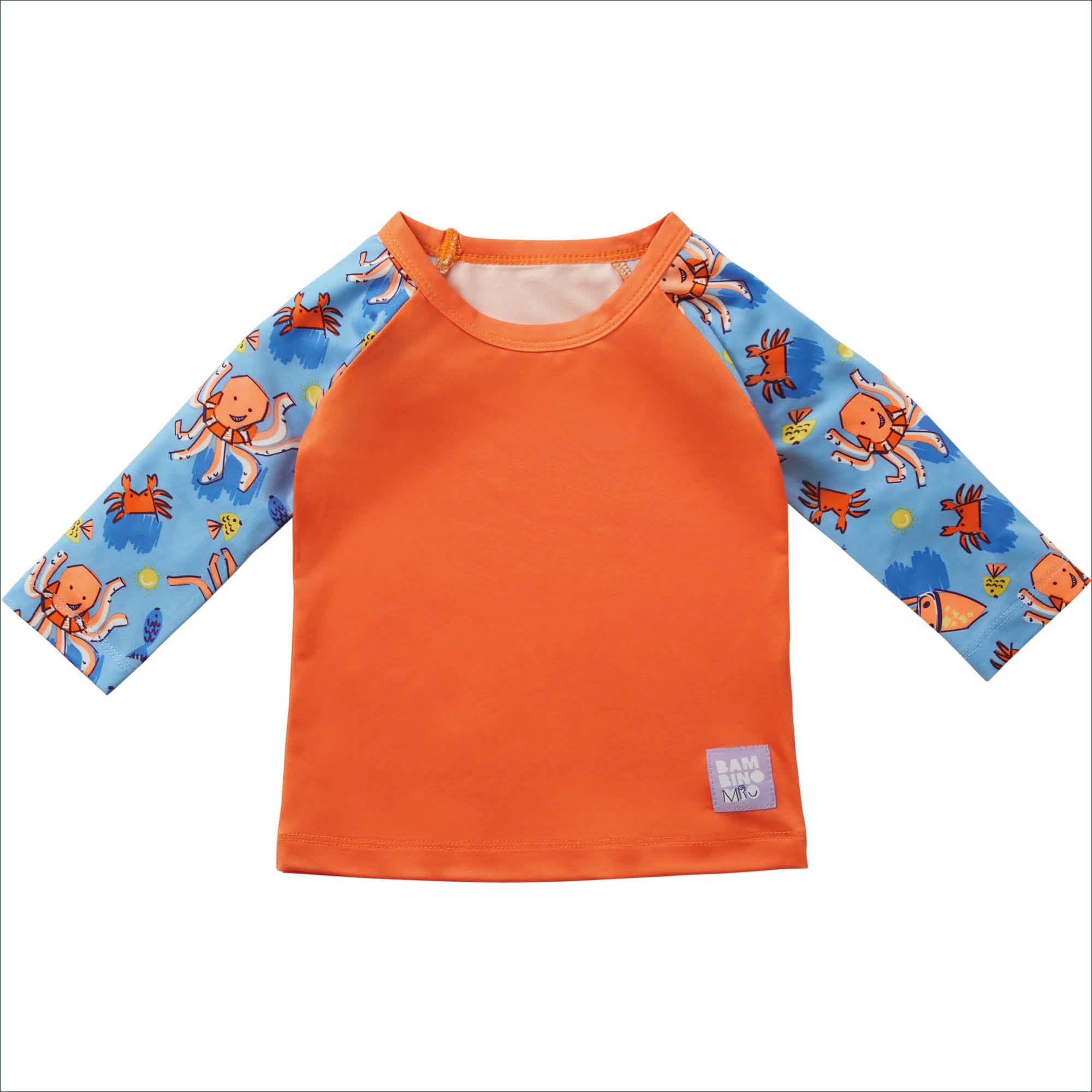 Bambino Mio Bambino Mio, Camiseta Bañador de manga comprida con protección solar UPF40+, Patrulla Surfera, (6-12 meses)