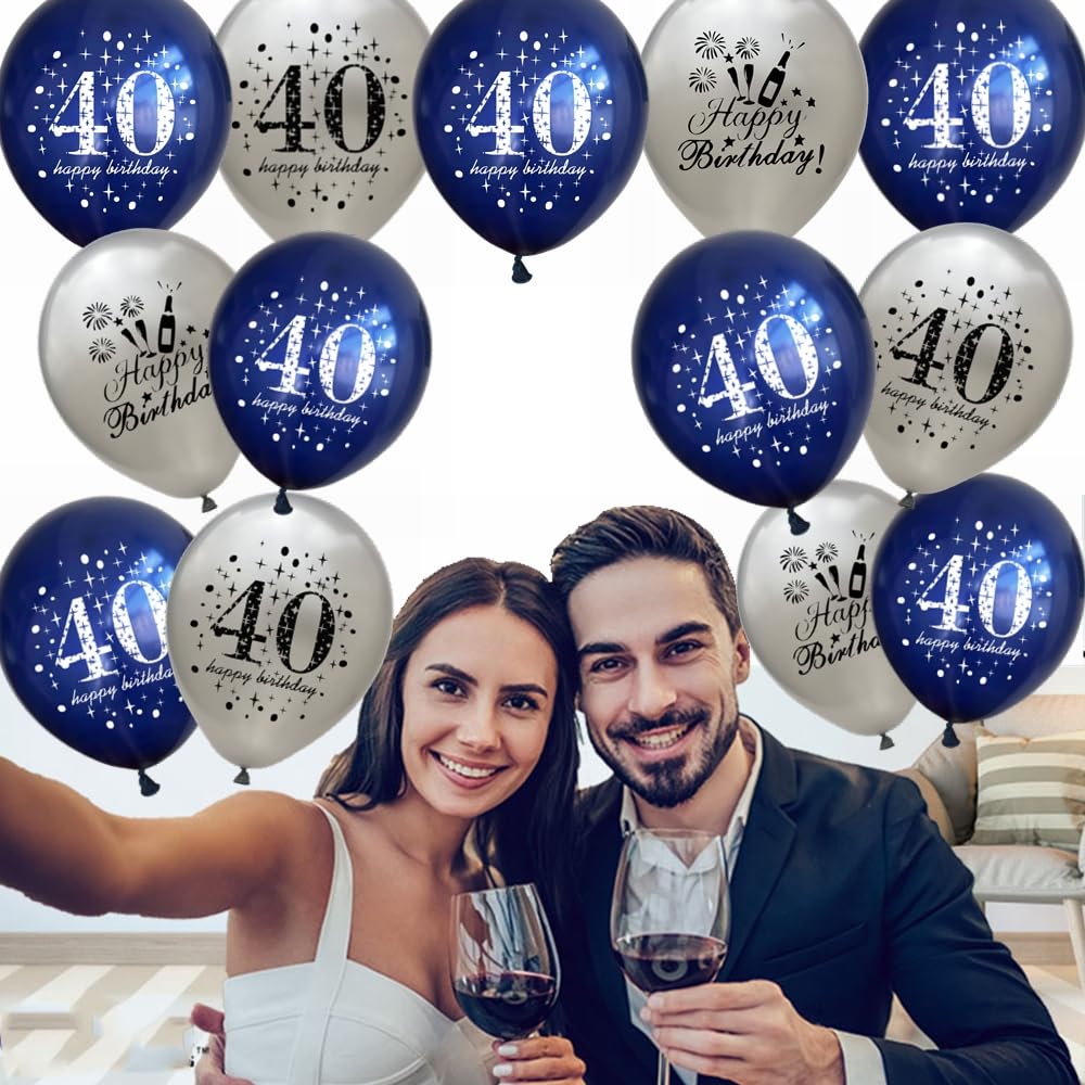 OFFCUP Digitale Ballon-101 CM, Helium Nummer Verjaardags ballonnen XXL Blauw 40 inch, Ballon Decoratie Voor Verjaardagen, Feesten, Bruiloften, Bedrijfsviering (#13