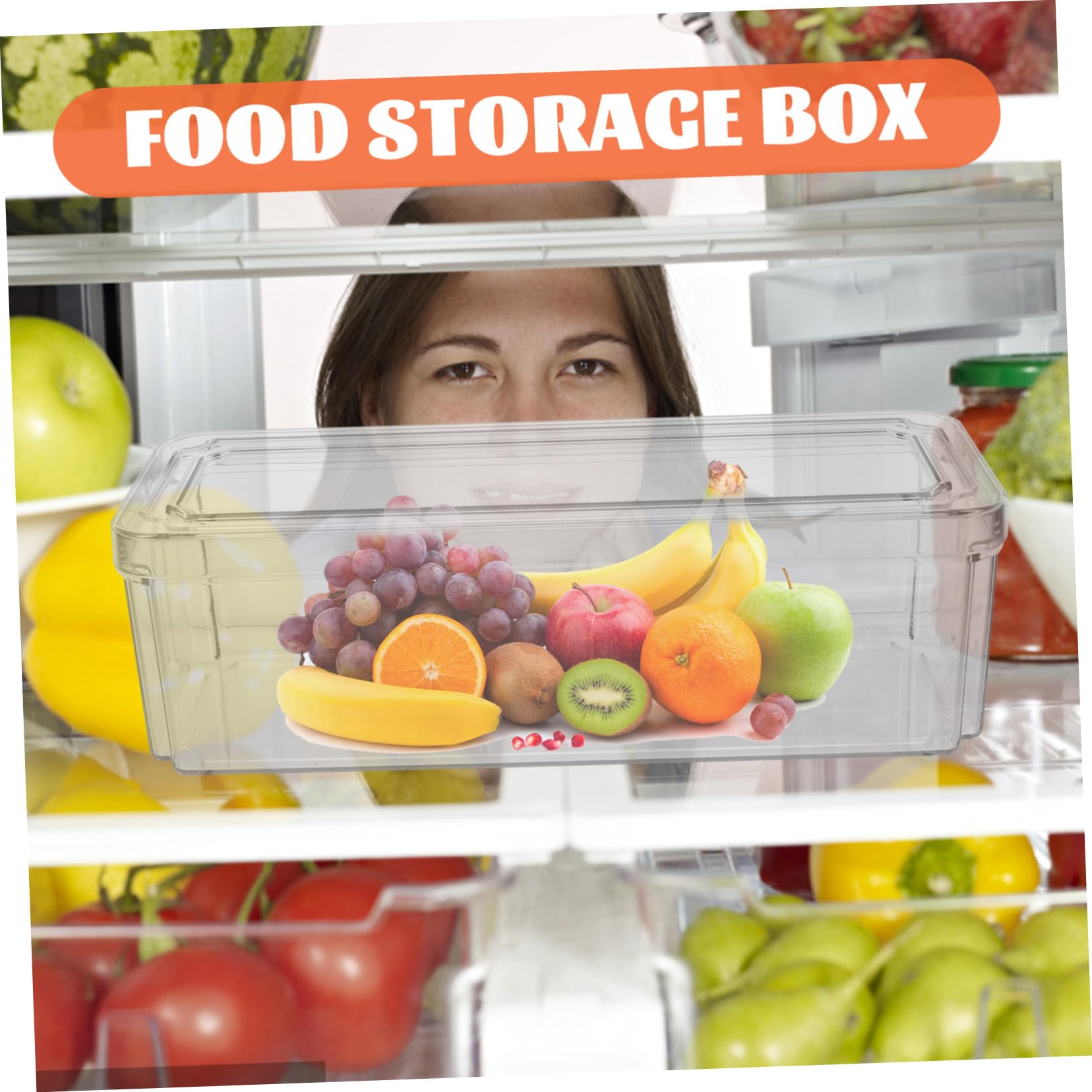 Alipis 3 piezas Cajas Transparentes para Organizar Nevera y Congelador Contenedores Apilables para Frutas y Verduras Cajas de Almacenamiento de Alimentos para Cocina y Hogar Resistentes