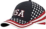 MG Washed Cotton Twill Stars & Stripes USA Ball Cap Hat USA Flag Cap