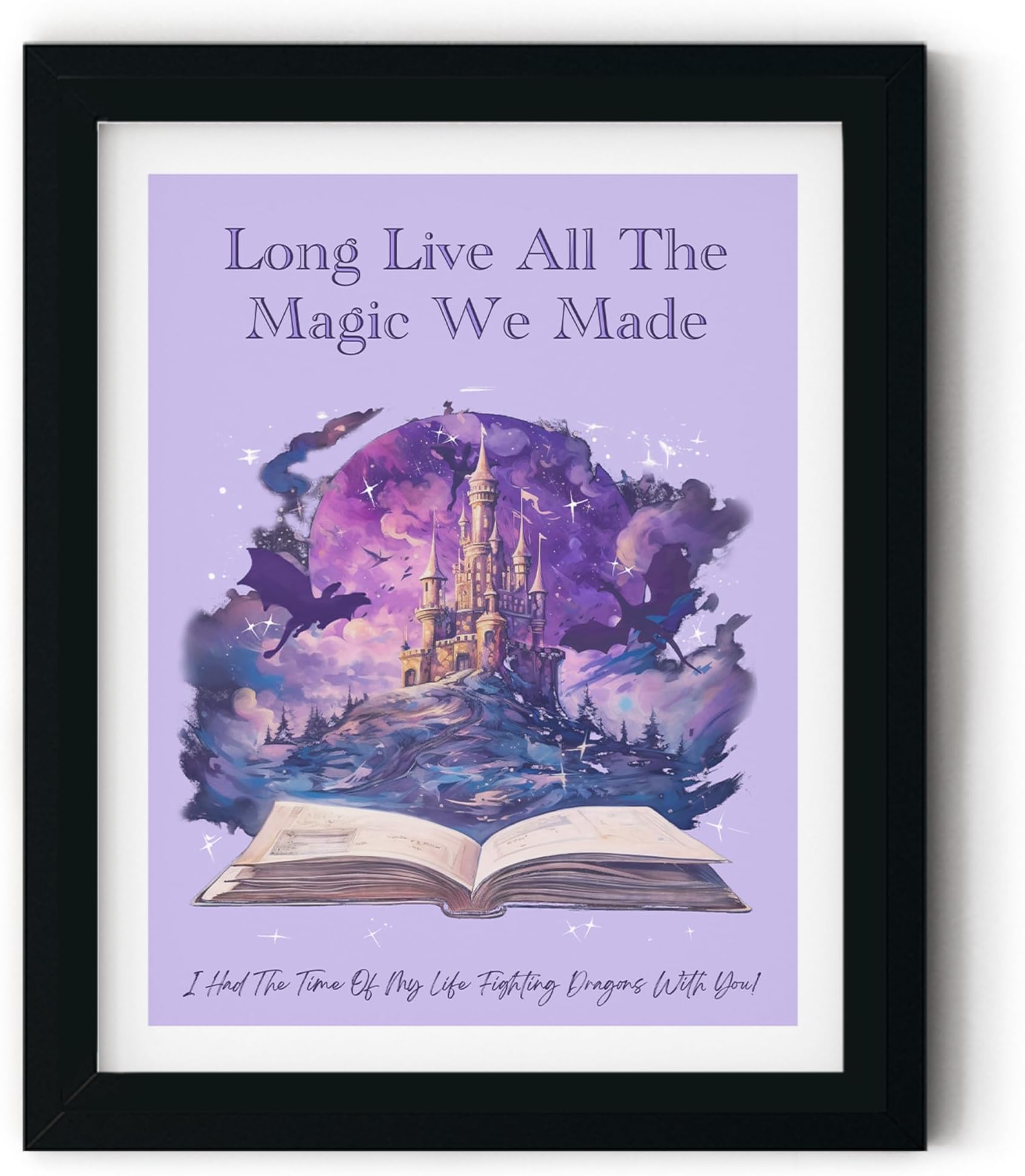 TwoDays Music Lyrics Inspired Room Decor Aesthetic, Purple Album Wall Art for Dorm, Long Live Posters for Fans Bedroom, Prints for Classroom. (12" X 16", UNFRAMED)
