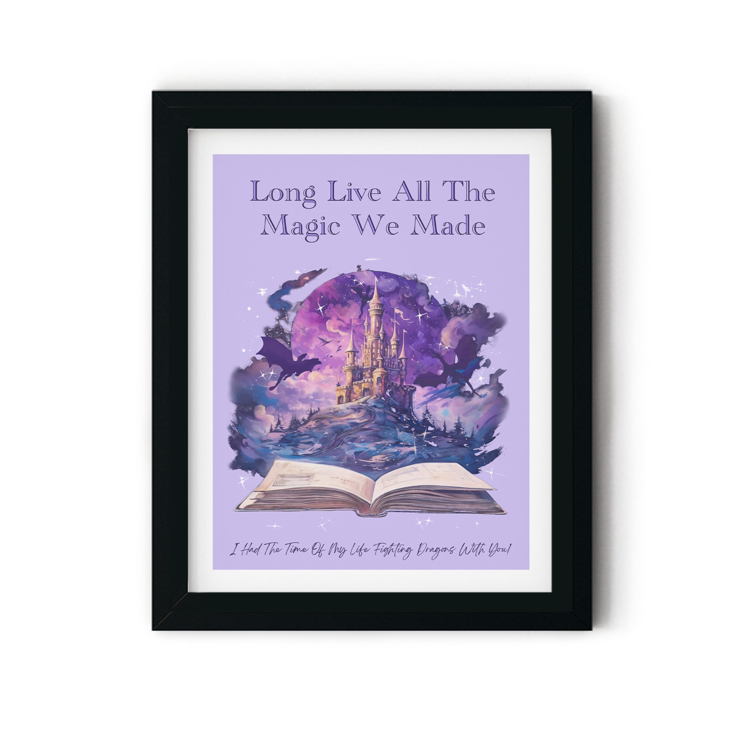 TwoDays Music Lyrics Inspired Room Decor Aesthetic, Purple Album Wall Art for Dorm, Long Live Posters for Fans Bedroom, Prints for Classroom. (12" X 16", UNFRAMED)