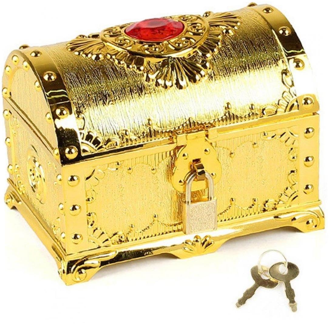 Amazon｜宝箱 子供 海賊の宝箱 おもちゃ収納箱 冒険宝箱 プラスチック