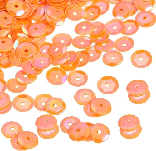 Vista 13 de MECCANIXITY Lentejuelas iridiscentes, 2400 unidades, para hacer joyas, manualidades, costura, color rosa