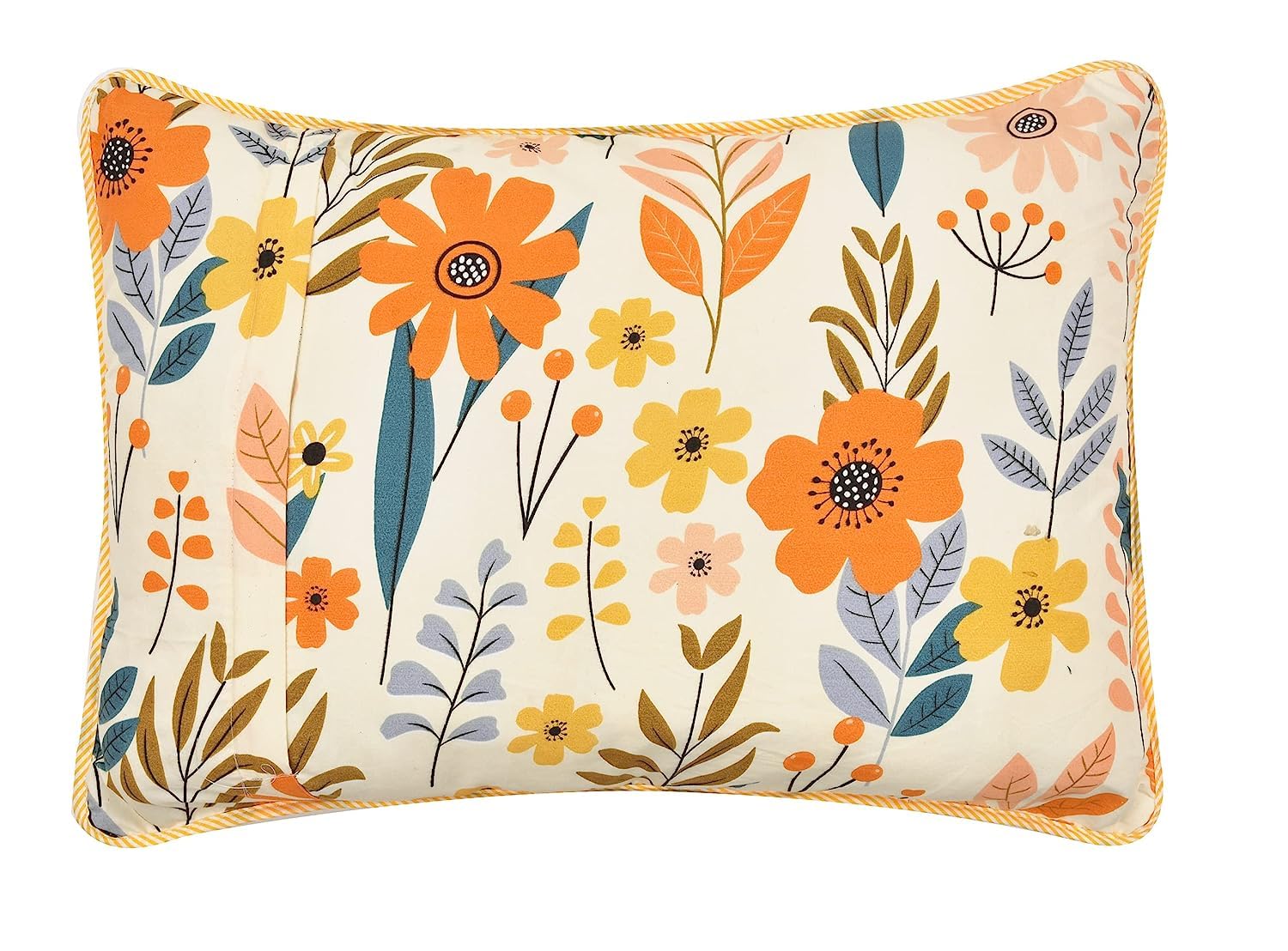 Floral Quilted Pillow Covers - Set of 2 -2 Floral Quilted Pillow Covers - Set of 2 -2