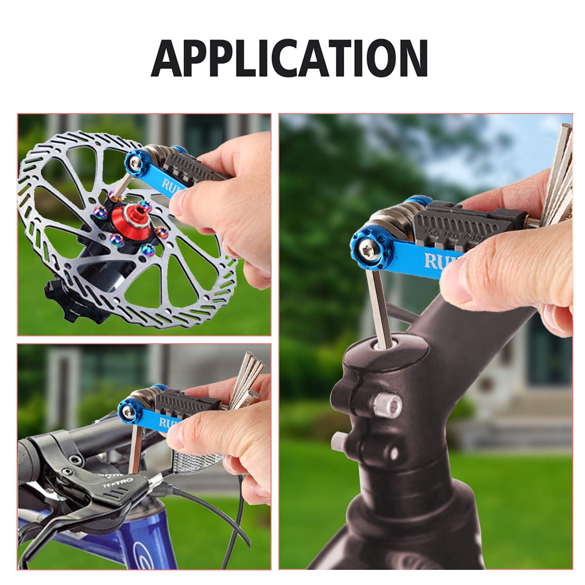 Kit Riparazione Bici RUJOI - Multiutensile 14 In 1 Con Rompicatena - Foto 10