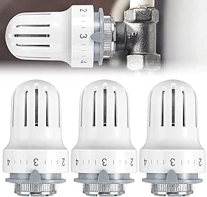 Thermostaatkop en Radiatorventiel Set voor Efficiënte Verwarming - 8 Stuks