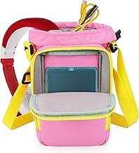 Carry Bag for Lunii FLAM Storyteller, with Helmet Compartment, Adjustable Shoulder Strap (Pink)