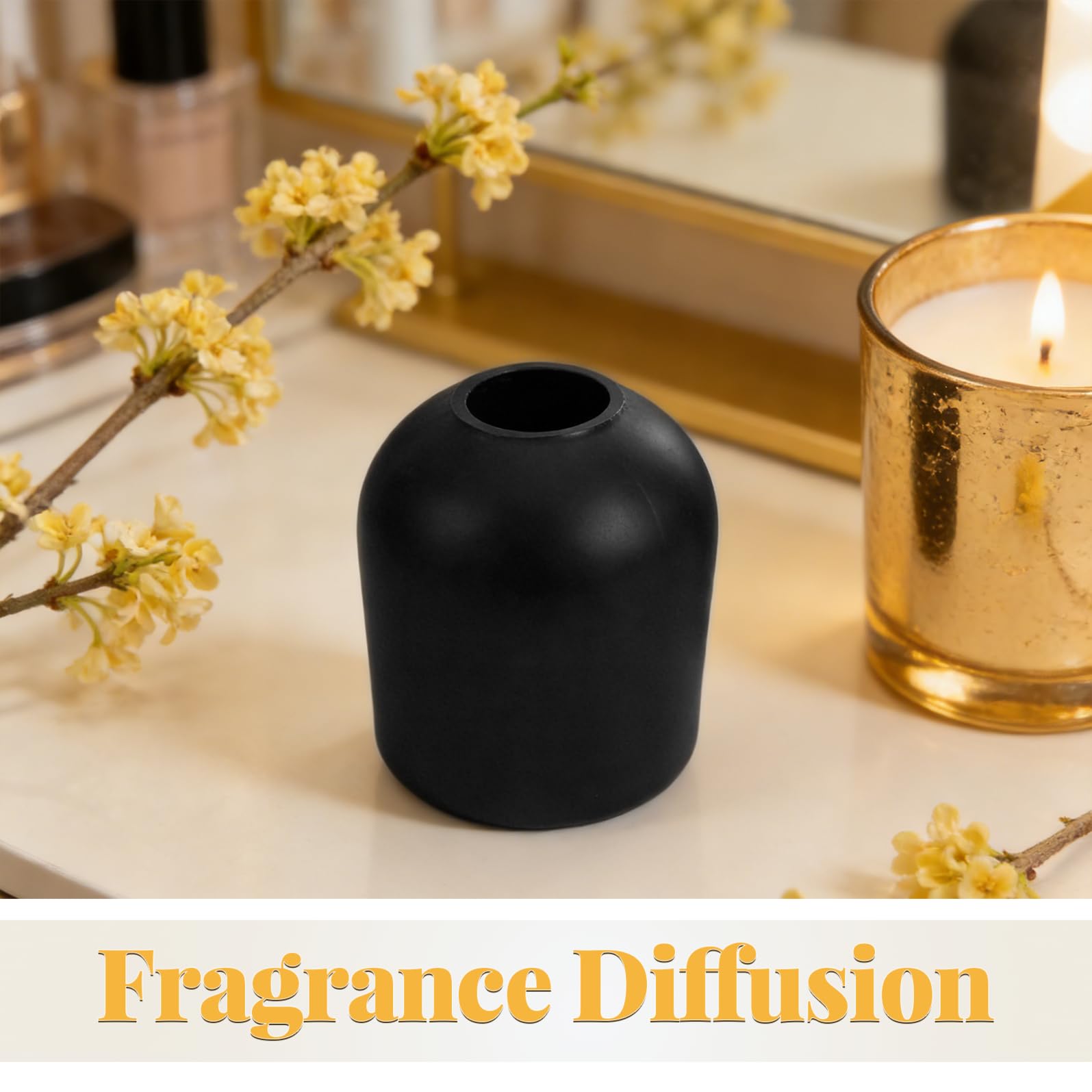 2 Stück Glas Aromaflaschen 300 Ml Wiederbefüllbare Verstärkte Duftdiffusor Flaschen mit Duftstäbchen Dekorativer Raumduft für Zuhause und Büro