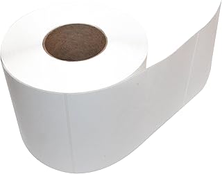 Compulabel 621000 Thermal Transfer Shipping Labels, 6 inch x 4 inch, White, Permanent Adhesive, Perforations Between Labels,1500 Per Roll, 4 Rolls