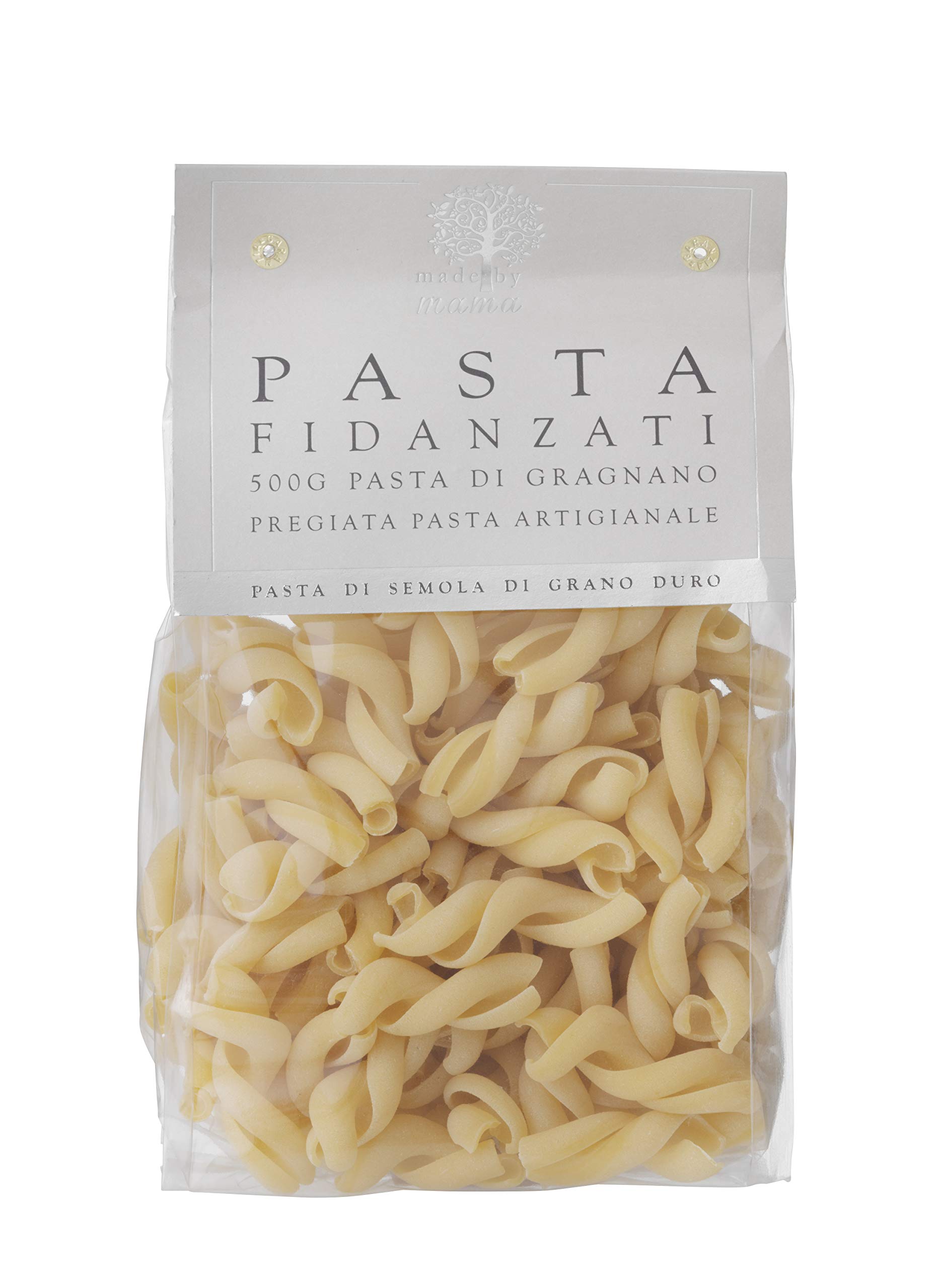 Made by Mama Pasta Fidanzati di Semola di Grano Duro (1 Pound/Pack of 1) – Premium Italian Pasta, – Ideal for Sauces, Rich Flavor, Traditional Shape, Artisan Quality, Perfect for Lovers of Cuisine