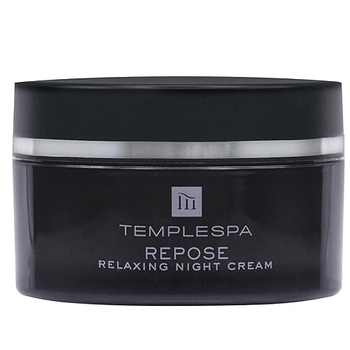 TEMPLESPA  REPOSE  Crema facial relajante de noche de aromaterapia, rica en vitaminas, humectante nocturno antienvejecimiento para calmar, relajar y