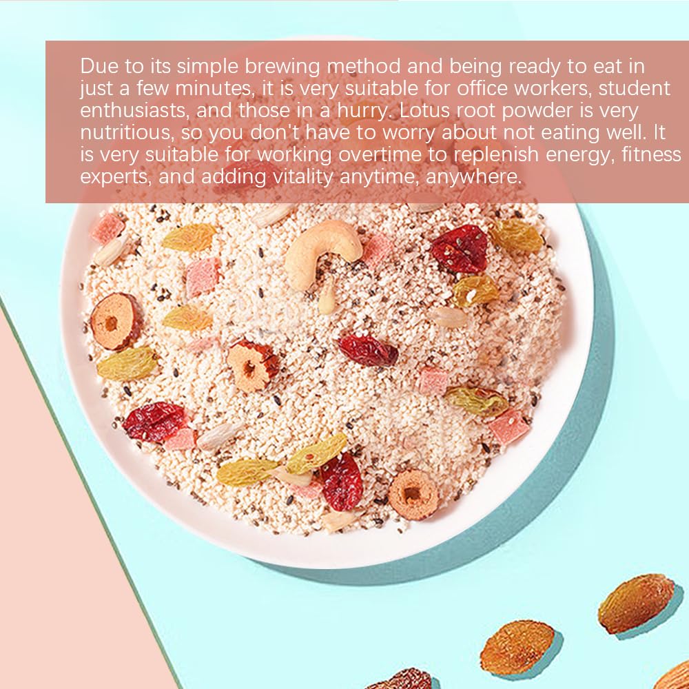 SIJIYUNLI-Nut lotus root starch soup 500g/17.63oz Breakfast，Quick dining，suitable for people in a hurry