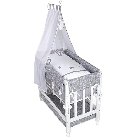 Roba Babysitter Lit Bebe 3 En 1 Miffy Laque Blanc Utilisable Comme Lit D Appoint Pour