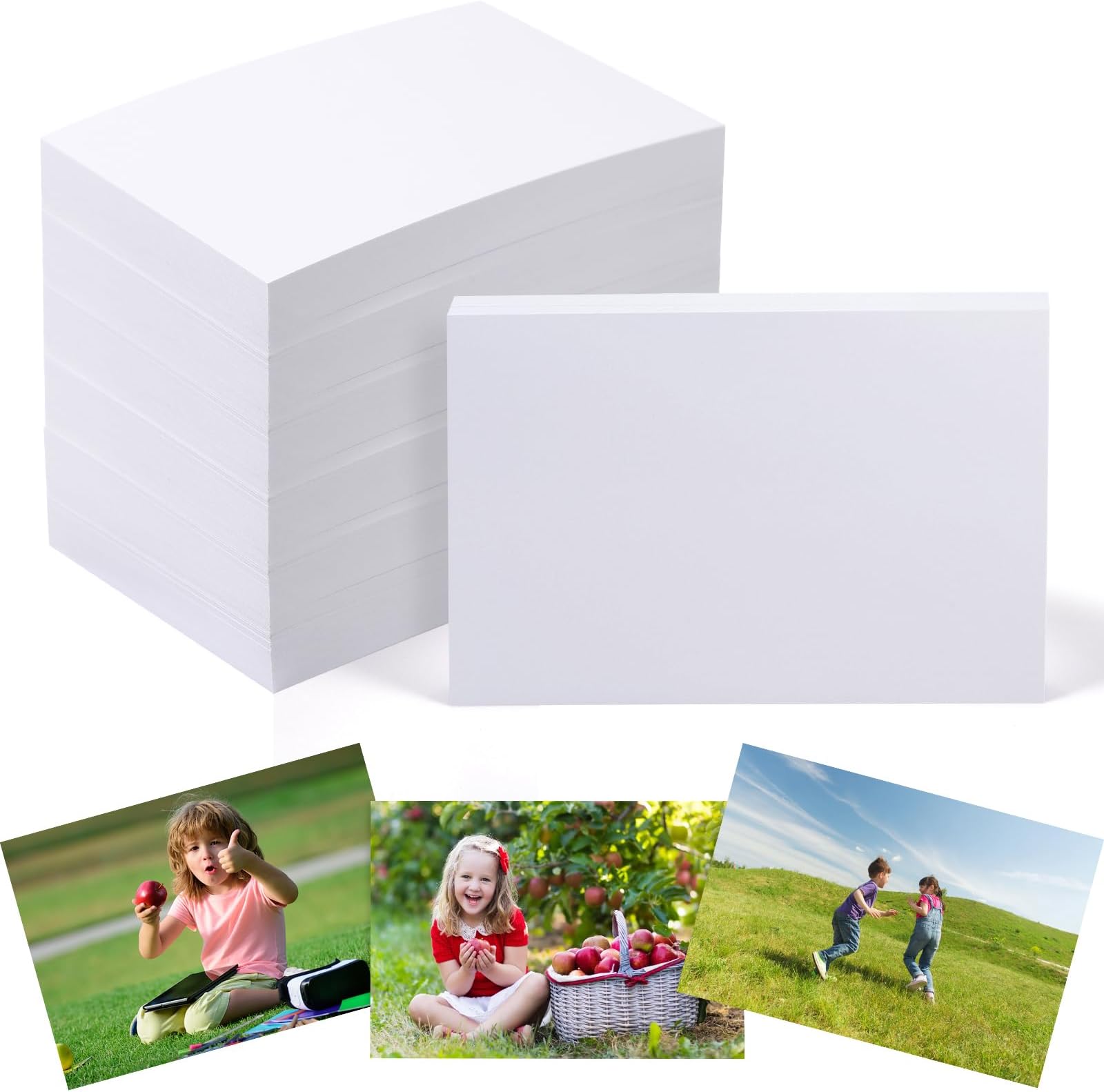 Fuutreo 200 Sheets Photo Paper 5 x 7 inch 200 gsm for Printer Picture Printer Paper Glossy White Photographic Photo Paper for Picture Printer Inkjet