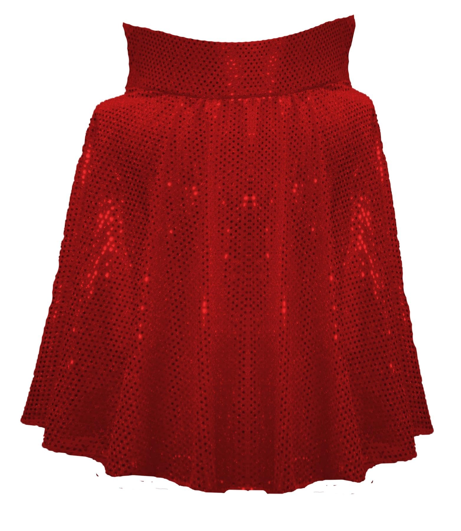 Adults 27" Length Sequined Cape The King Showman Ringmaster Rock & Roll Fancy Dress Costume Accessory [Red]