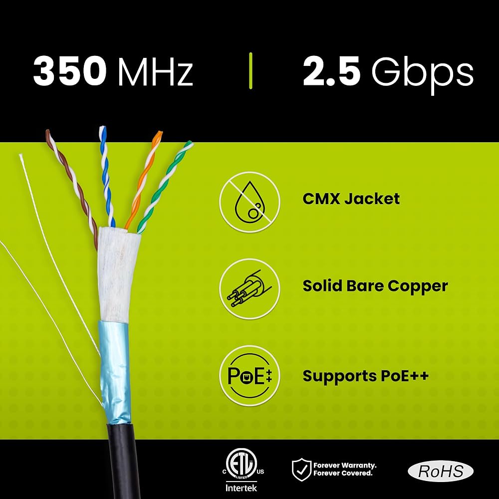 匿名配送❣️ vacan 100m CAT5e 屋外用 LANケーブル Amazon.co.jp: 100M ホワイト 屋外用 LANケーブル CAT5e 屋外