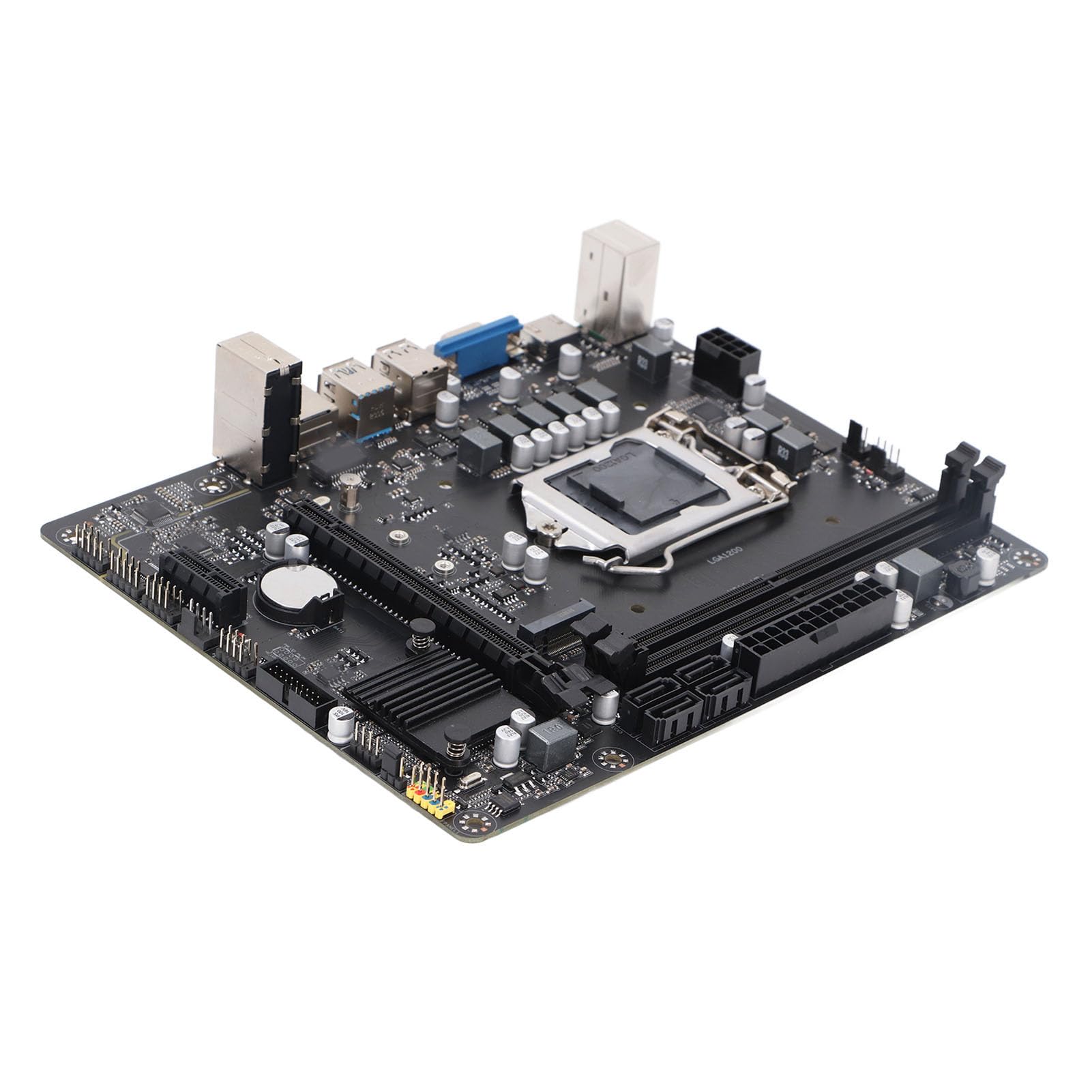Płyta Główna LGA 1200, Płyta Główna do Gier DDR4 Obsługuje Procesory Intel Core I9 I7 I5 I3 Pent Ium, Dwukanałowa pamięć DDR4 USB3.0 SATA Płyta Główna Komputera Stacjonarnego,