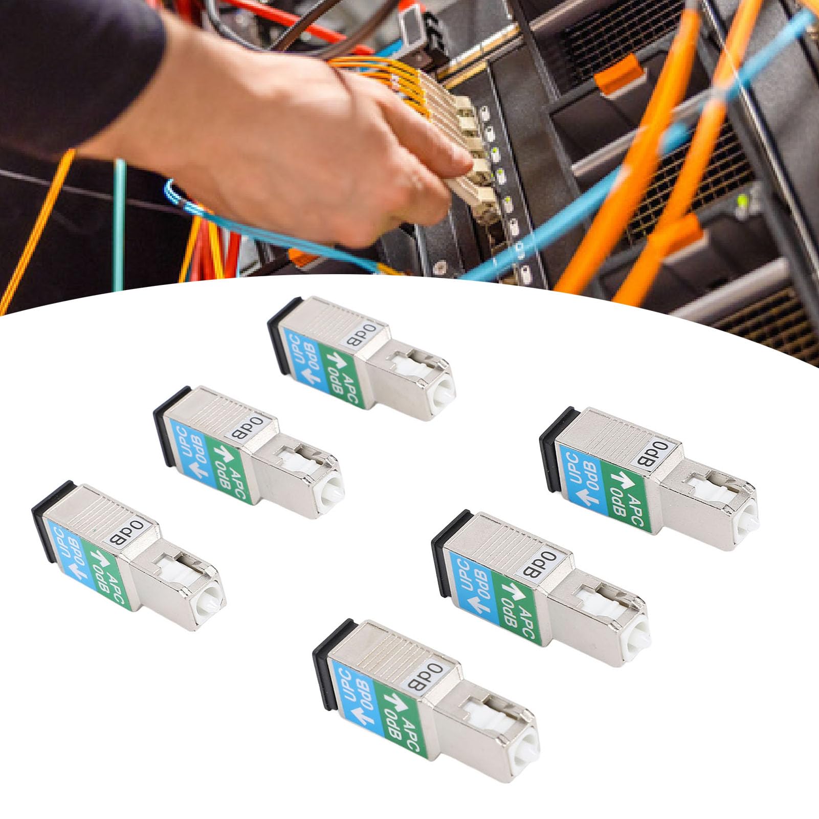 Coupleurs de Fiber Optique SC Mâle à SC UPC Femelle, Adaptateur à Faible Perte D'insertion, Effet D'isolation, Adaptateur SC Mâle à Femelle, 33 Pièces