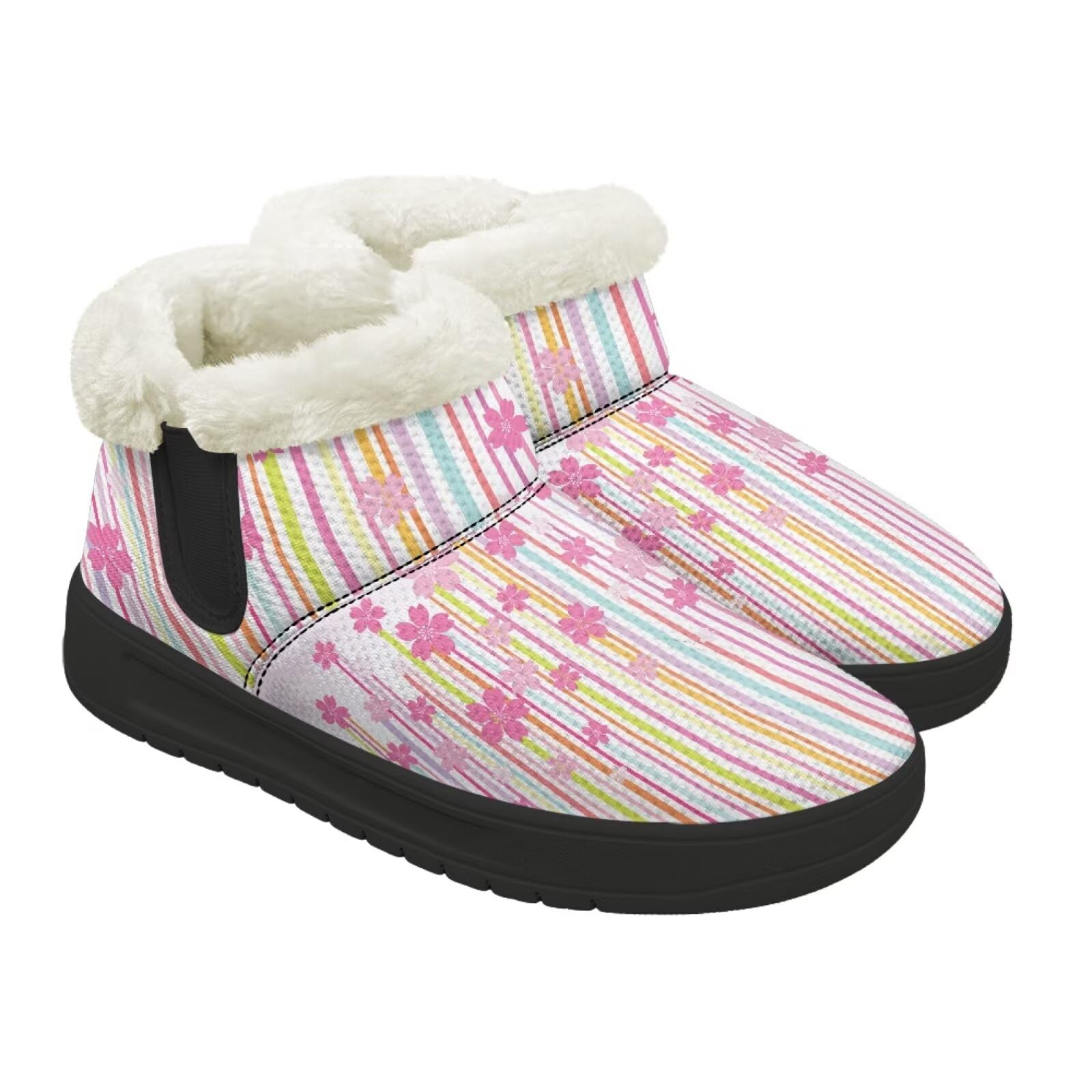 Snow Boots Women Warm Comfortable Non Slip Ankle Short Booties Women Winter for Outdoor