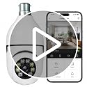 Image of MacCam 4Mp WiFi Bulb CCTV Camera for Home Security | 360 Rotation | Color Night Vision | Motion Detection Two-Way Audio | Wireless Light Bulb Camera with Mobile App V380 Pro (Light Camera3)