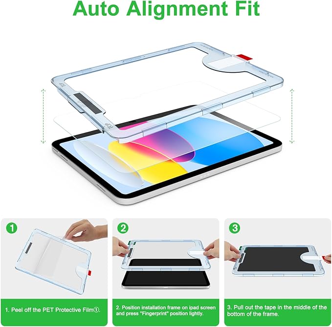 Protector de Pantalla Bioton Vidrio Templado para iPad 10.9 Pulgadas miniatura 2