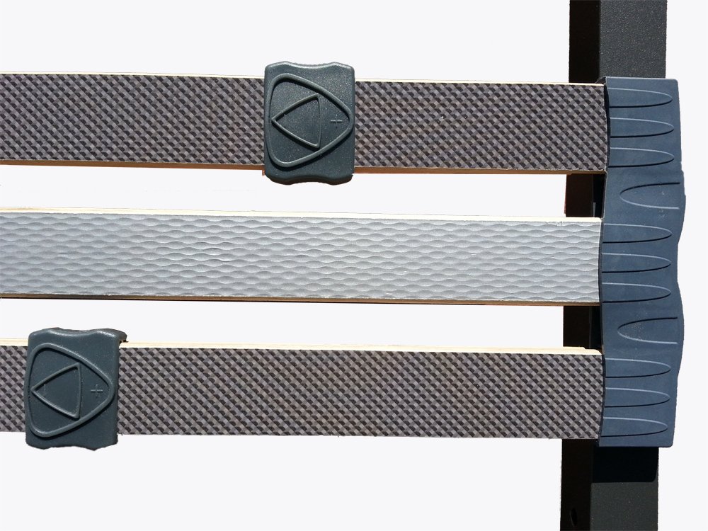 HOGAR24 ES Somier multiláminas con reguladores lumbares (5 Patas Incluidas)-Altura de Las Patas 25,5cm- 150x190cm