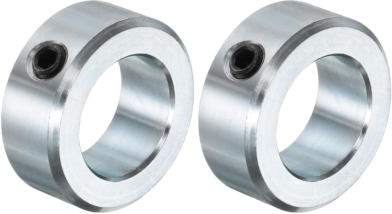 Toolparts And Accessories 2pcs Set Screw Collars 1" Bore Carbon Steel Shaft Collars 1-5/8" OD 5/8" Width (#CN#130824-10128)