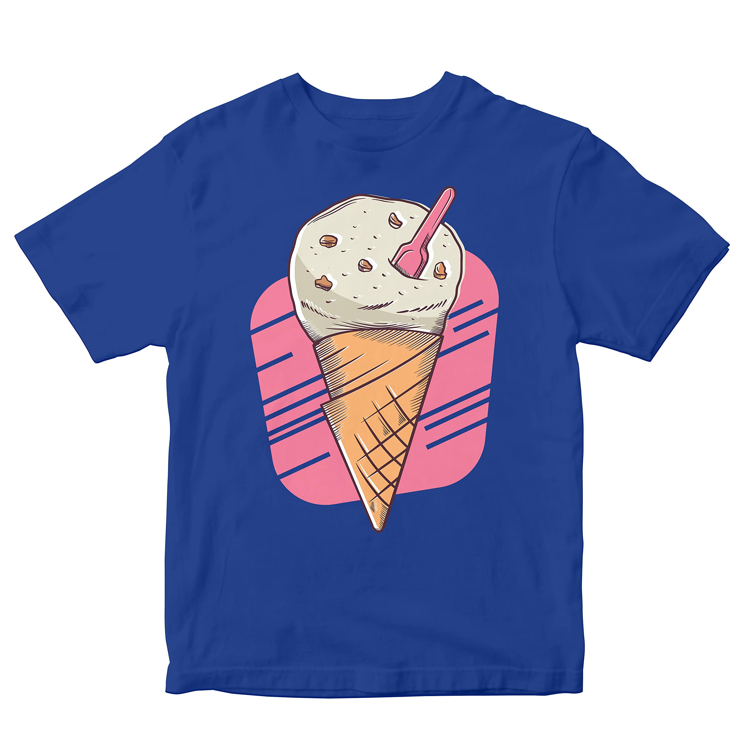 HeybrohKids T-Shirt Cookie Ice Cream 100% Cotton Boy's Girl's Regular Fit Unisex T-Shirt
