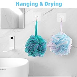 Chuya Bath Sponges Loofahs 60g,4 Pack Exfoliating Bath Sponge Body Scrubber Shower Loofa Balls for Women Men Children Washing