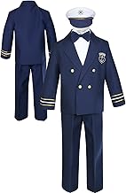 Unotux Sailor Captain Suit for Boy Outfits from New Born to 7 Years Old