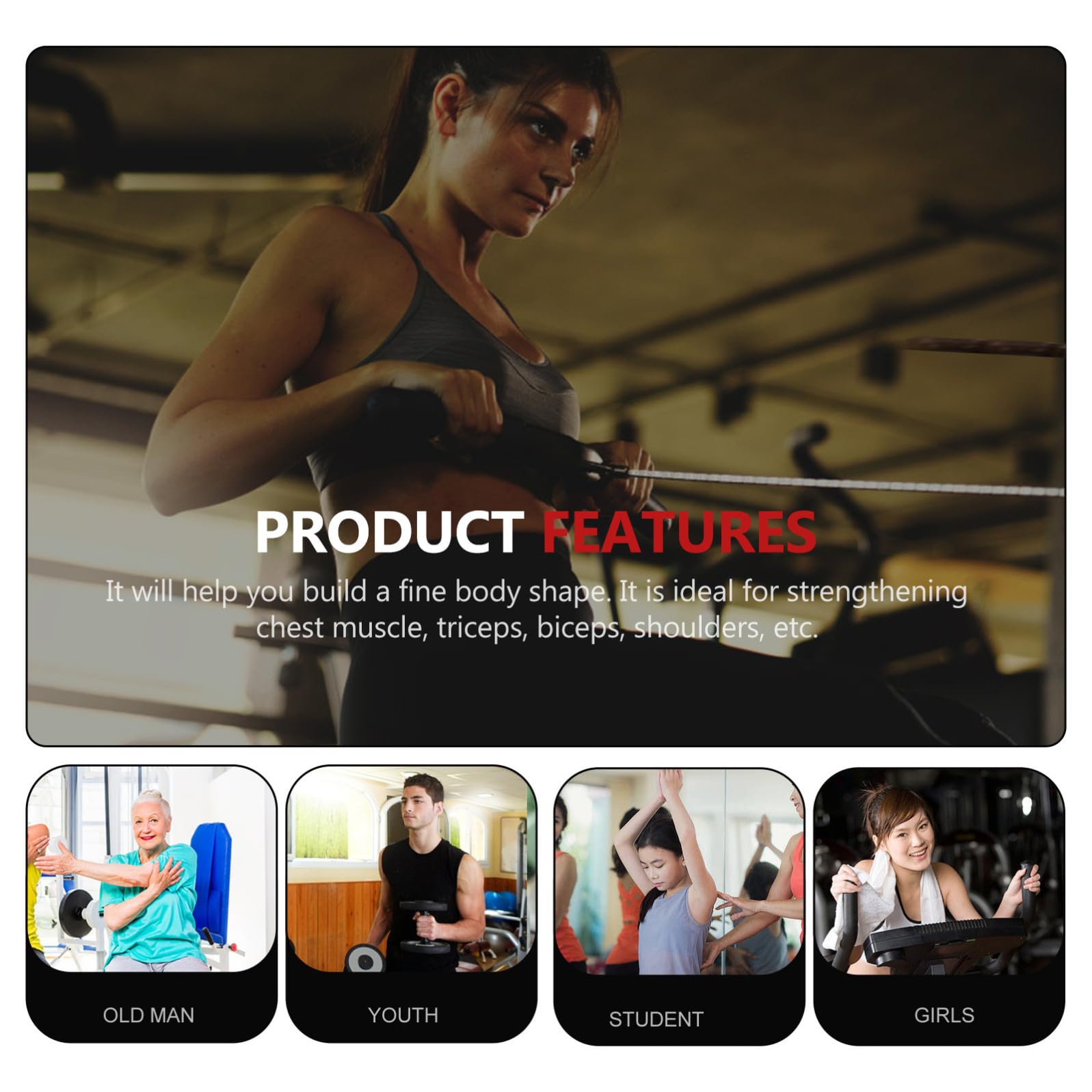 Fitness Grip per Bilanciere, 1 Pezzo, Acciaio Nero | Uso Casa e Palestra, Presa Confortevole, Struttura Heavy Duty, per Appassionati di Fitness