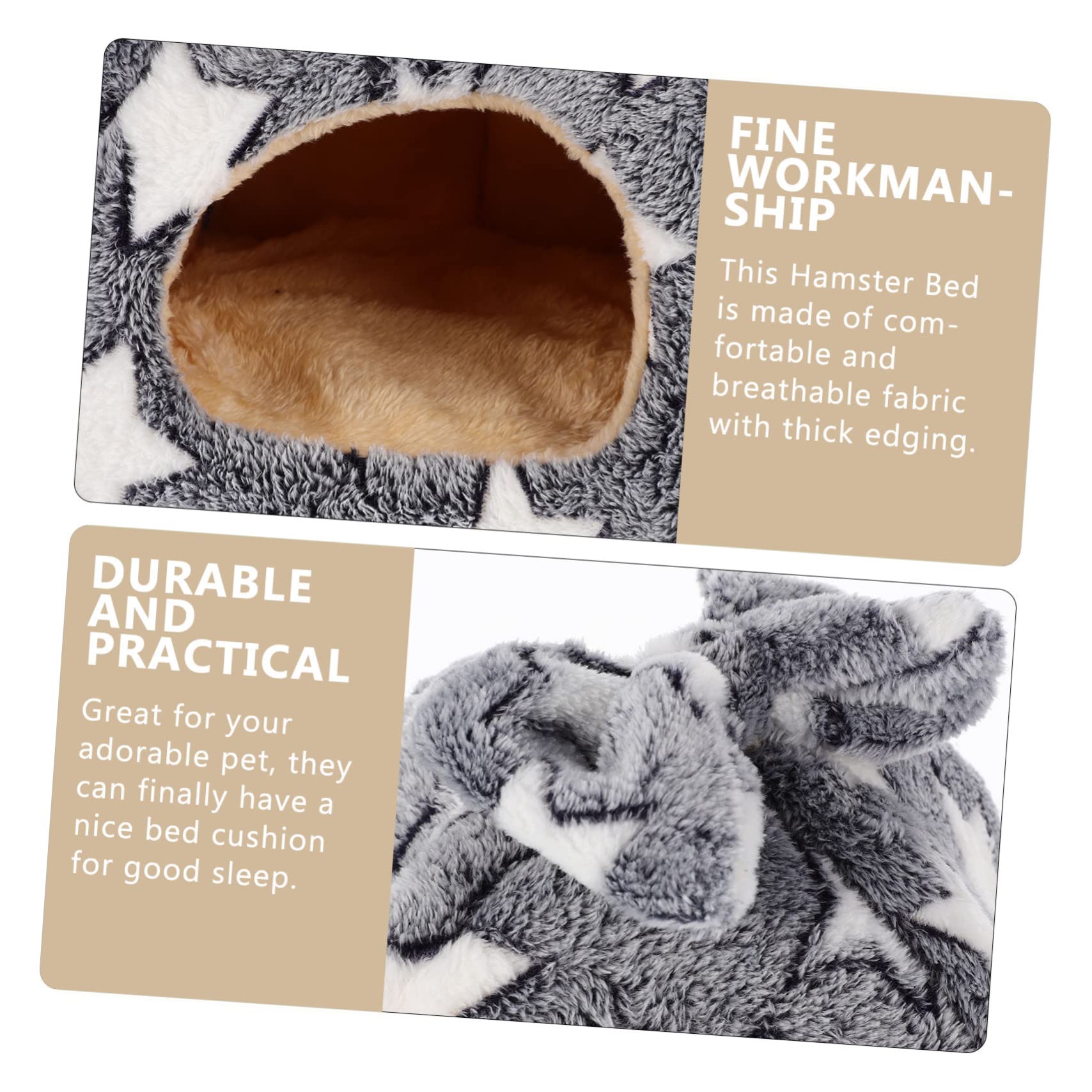 DOITOOL 2stücke Hamsterhaus Für Kleintiere Warmes Hamsterbett Mit Kuschelhöhle Aus Weichem Langlebigem Material Für Käfig Sofa Und Auto Sicher Und Bequem Für Hamster Und