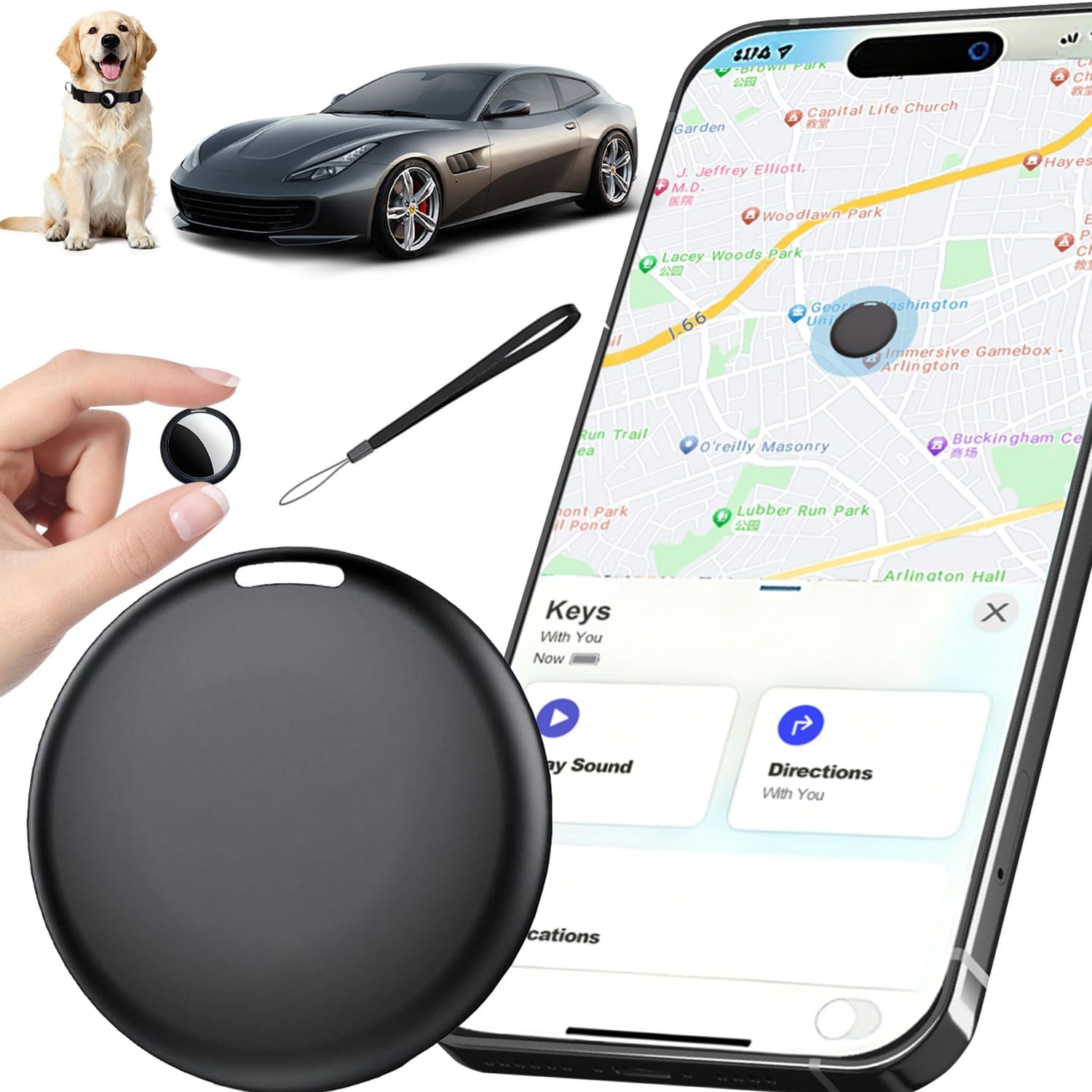 GPS Tracker for Vehicles No Subscription, Hidden Tracker Device for Vehicles, Mini Car Tracker Tag Work with Find My (iOS Only), Tracking Device for Kids, Key, Pet (1)-picture-27