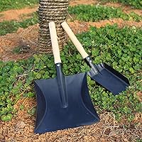 Vista 5 de Yardwe Pala de acero al carbono de 16.92 pulgadas, herramienta de mano ligera multiusos para jardinería, barbacoa, eliminación de cenizas