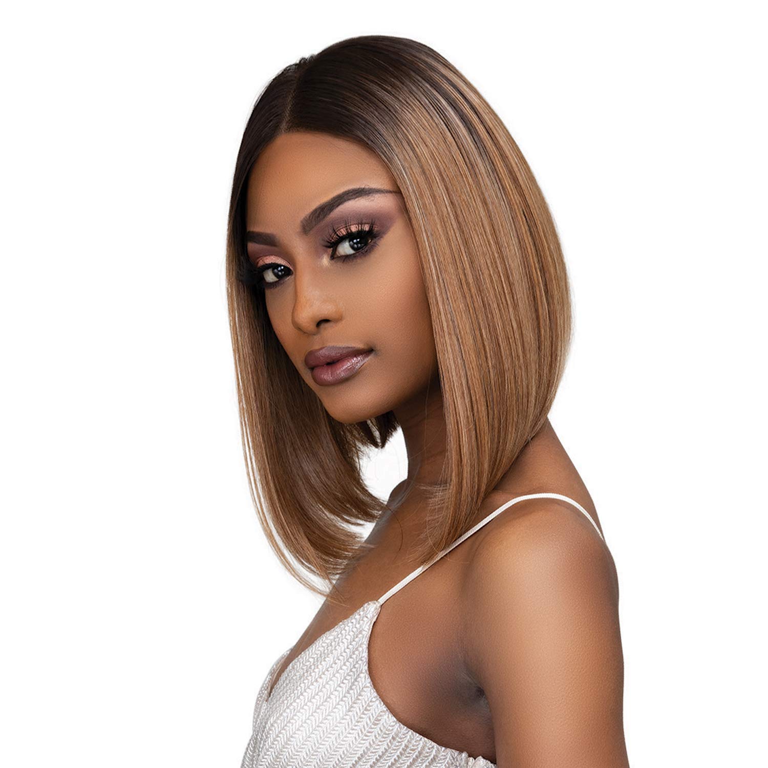 Janet Collection Melt 13x6 Frontal Part ASIA Lace Wig (TT1B/VELVET WINE)