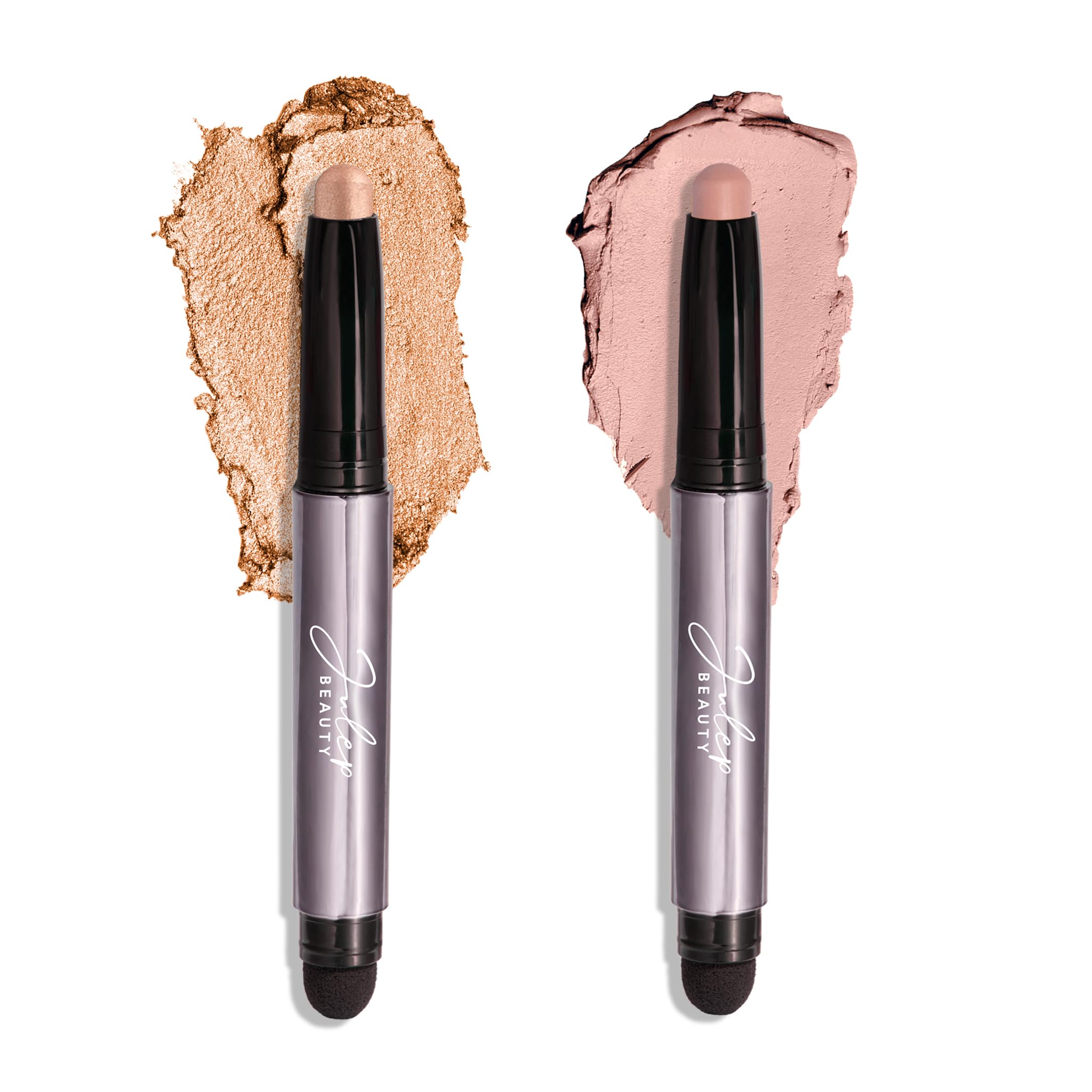 JulepEyeshadow 101 Duo - Crème-to-Powder Eyeshadow Sticks in Champagne Shimmer & Lilac Matte - Long-Lasting, Easy-to-Apply