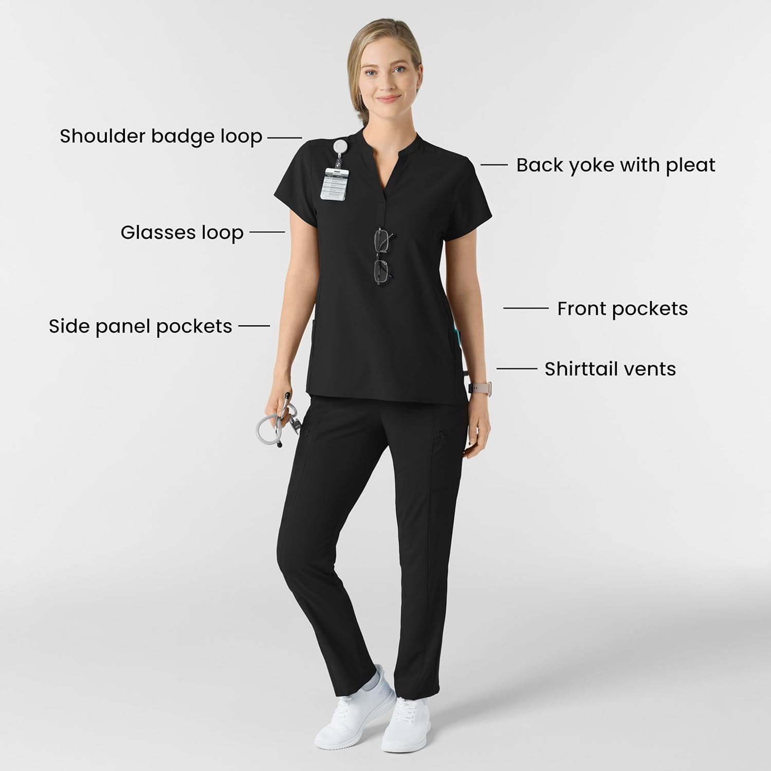 Wink Womens Scrub Top
