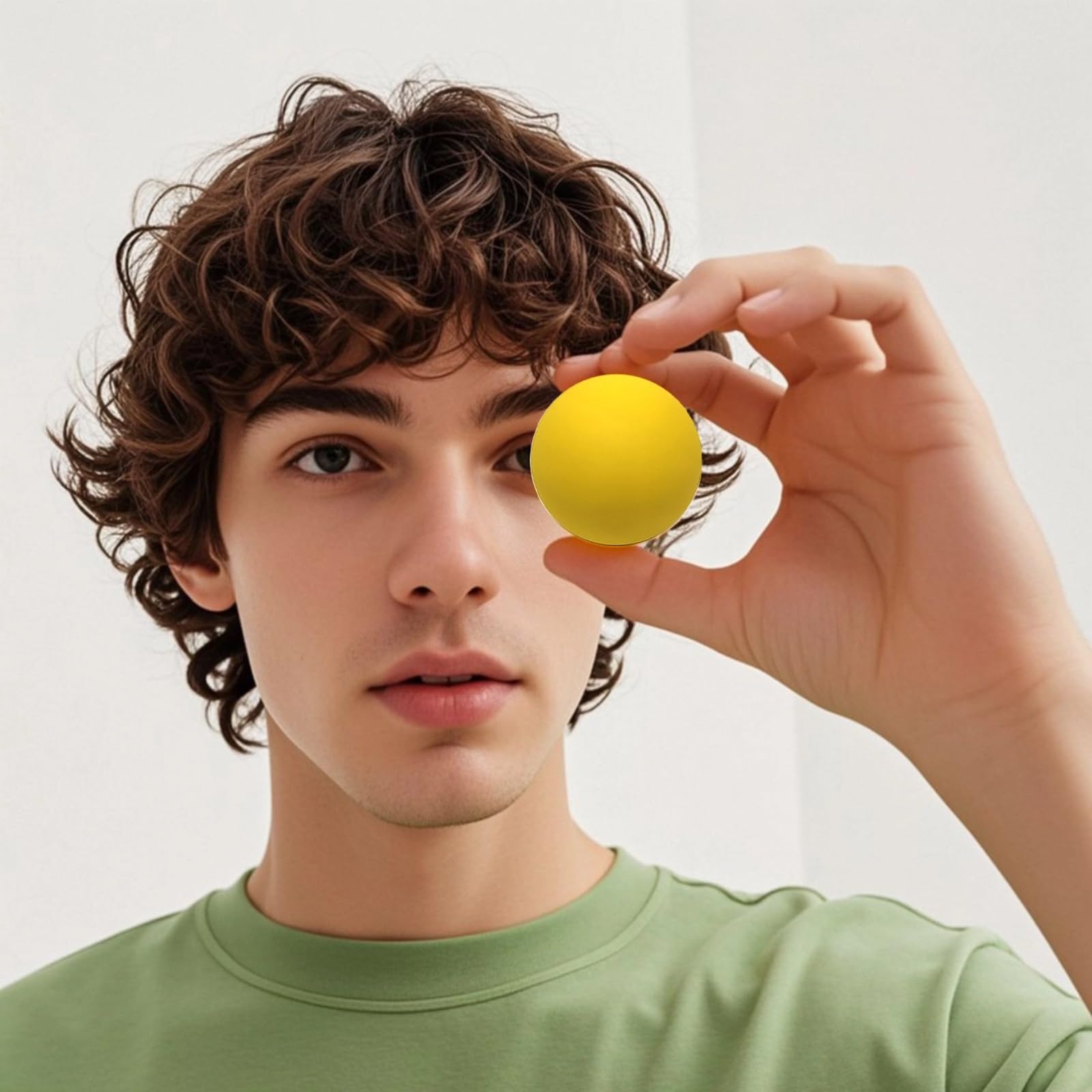 Lot de 10 balles d'entraînement de squash avec rebond élevé, mini balles creuses de 5 cm de diamètre en 5 couleurs, ensemble d'outils de réaction et de récupération musculaire