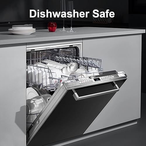 Miniatura 4 de Utensilios de cocina de acero inoxidable 1810, juego de 6 utensilios de cocina profesionales de metal, espátula wok, cucharón, espumador, espátula