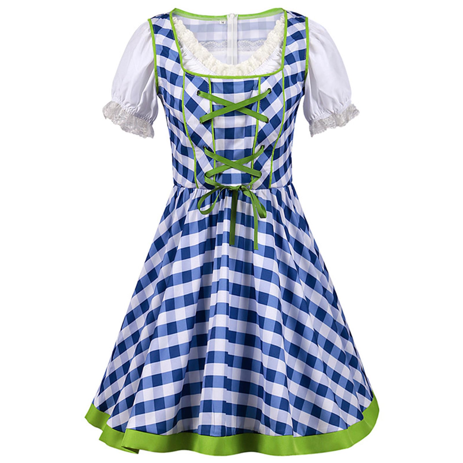 Generisch Dirndl Damen Kurz Dirndl-Komplettsets Oktoberfest Damen Outfit