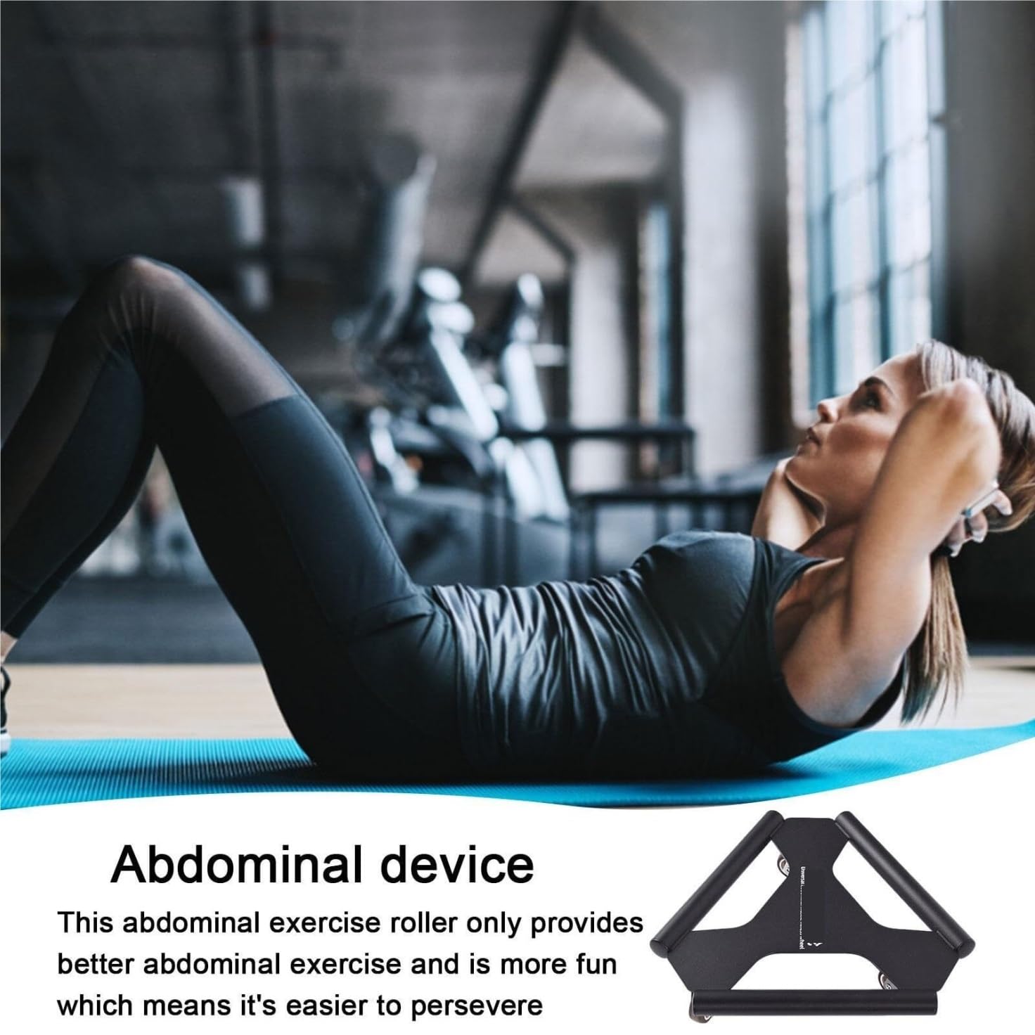 Rueda Abdominal, Rueda Abdominal Triangular AB Roller Wheel Ejercicio Reutilizable Entrenamiento Equipo