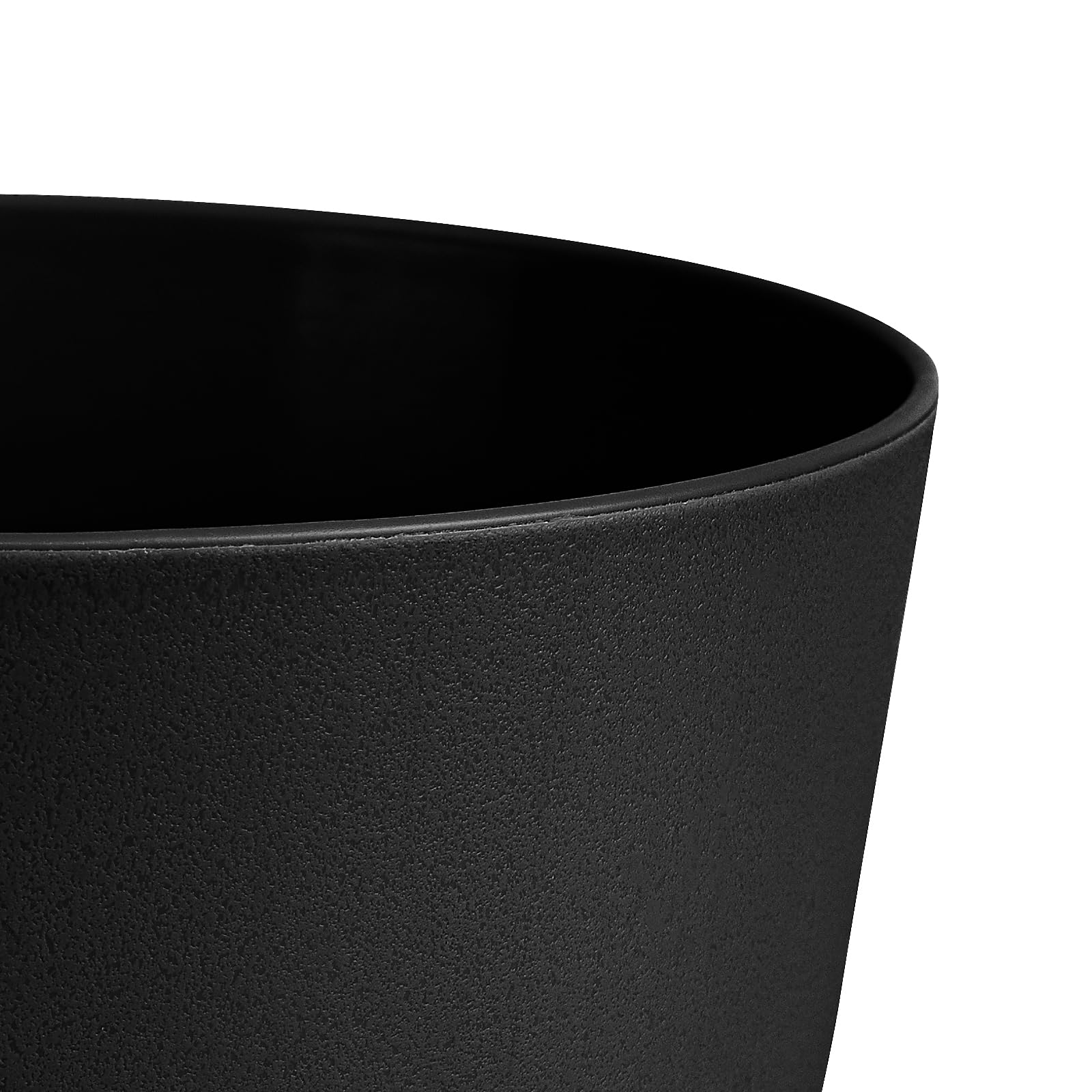 FORAGIFT 16 Pack 15cm Plastic Plant Pots for Indoor Flower Pots Heavy Duty and Stylish Plant Pots for Indoor Plants with Drainage Holes and Tray for Plants Flowers - Image 4
