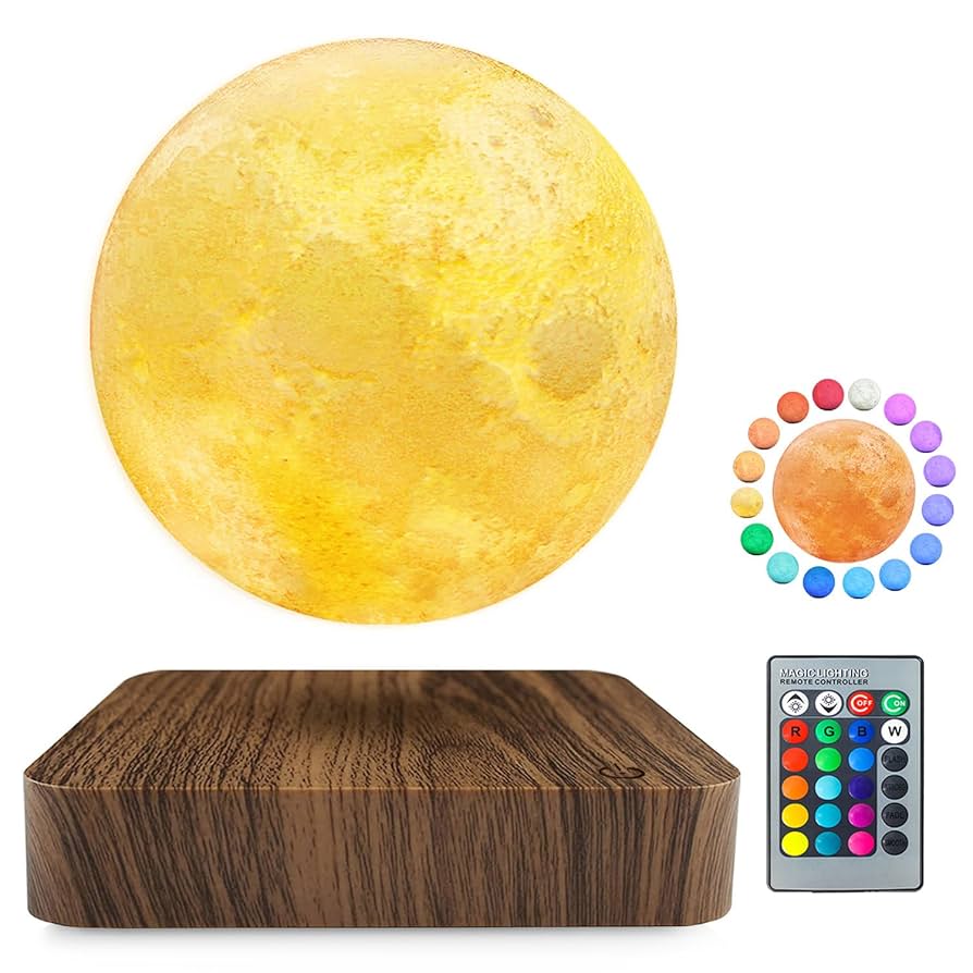 Flagest Floating Moon Lamp 16 Colors Adjustable Brightness