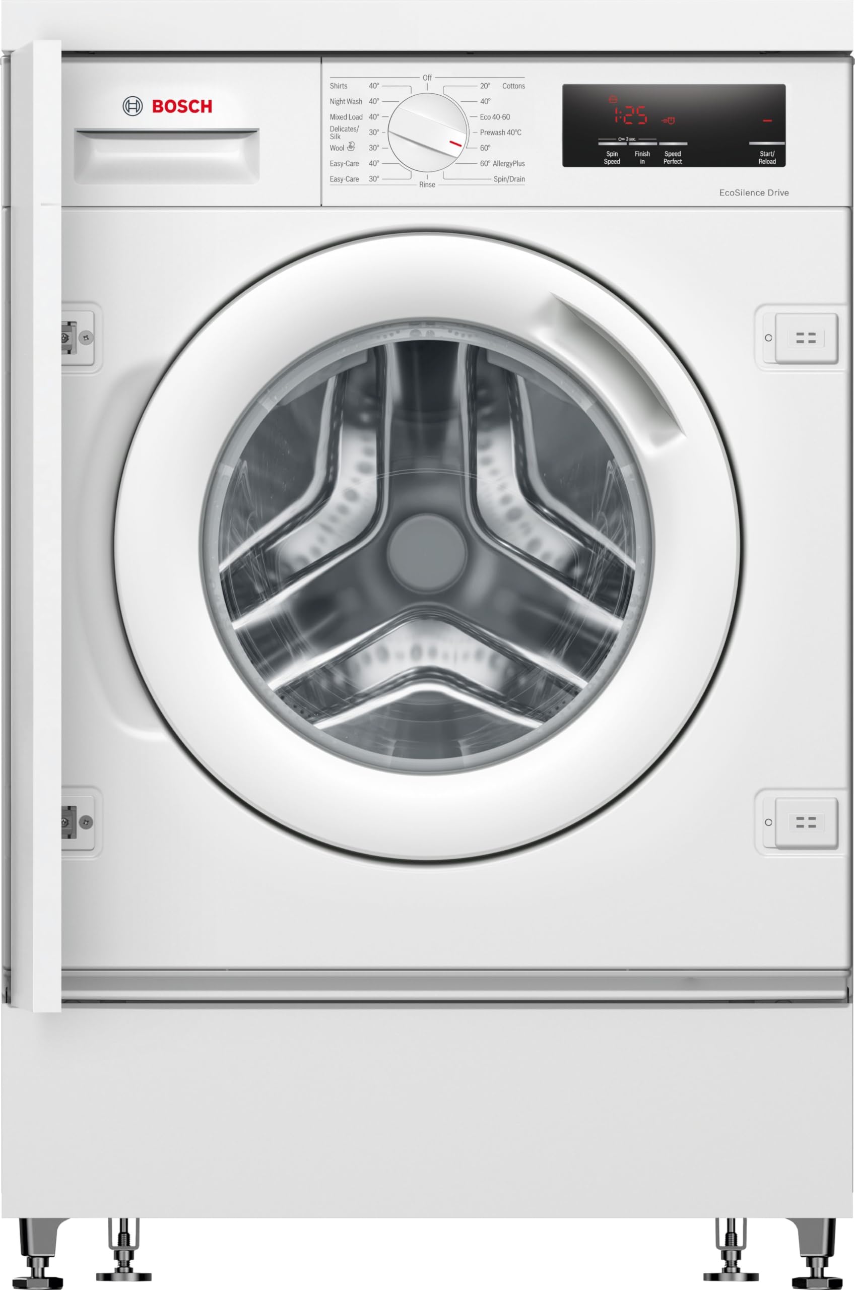 Home & Kitchen Appliances Bosch WIW28502GB Built in Washing Machine with 8kg Capacity, 5 Year Warranty (T&Cs apply), SpeedPerfect, ActiveWater Plus, EcoSilence Drive, 1400rpm, White, Serie 8