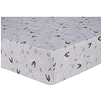 Vista 2 de Sammy & Lou Mountain Cabin - Juego de 2 sábanas bajeras de microfibra para cuna, se adapta a colchones estándar de cuna de 28 x 52 pulgadas